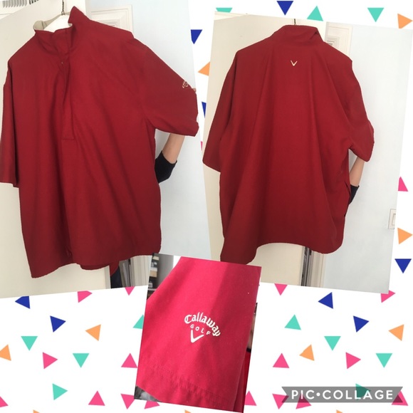 Callaway Red Short Sleeve Golf Shirt 
